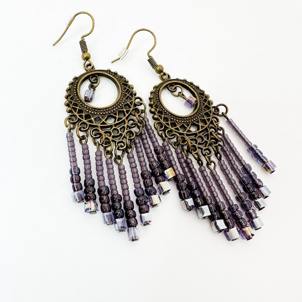 NEW - Handmade - Dainty Chandelier Earrings